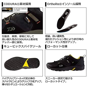 DAIWA - ダイワ フィッシングシューズ DS-2102 ブラック Amazon.co.jp: ダイワ(DAIWA) フィッシングシューズ ブラック